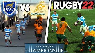 ARGENTINA vs AUSTRALIA Round 3 - Rugby Championship 2024 - Rugby 22 Legend Difficulty & Commentary