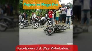 Pajero vs Mega Pro, semuanya bonyok