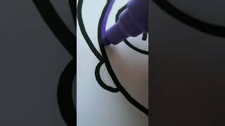 Drawing Morty Glitch Effect with Posca Markers | Rick and Morty | MikyHarper Art | TikTok #shorts