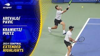 Arevalo/Pavic vs. Krawietz/Puetz Extended Highlights | 2024 US Open Semifinal