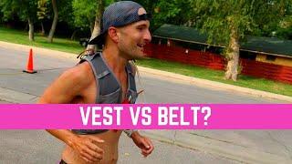 Running vest vs a running belt? #shorts