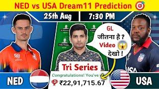 NED vs USA Dream11 Prediction, NED vs USA Dream11 Team, NED vs USA T20 Match Dream11 Team Prediction