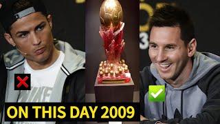 Messi Took Over the Football world in 2009- football news today- Messi first Ballon d’Or 2009