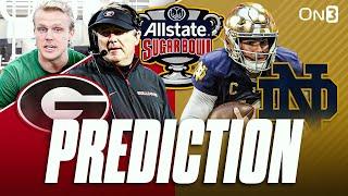 Georgia Bulldogs vs Notre Dame Fighting Irish Sugar Bowl PREDICTION & Preview | CFB Playoff Round 2