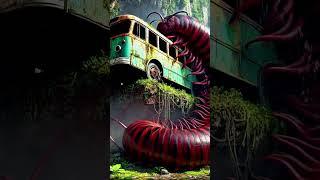 Travel Explore : Abandoned Bus On Cliff Jungle #shorts #shortvideo #memes #wildlife #owl #aiart