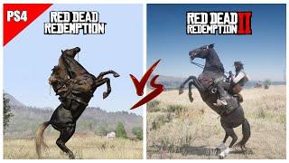 RDR1 (PS4) vs RDR2 - Comparison of Details! (improvement?)