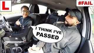 Learner Thinks She Has Passed But Fails Driving Test