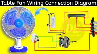 ▶️How to do wiring of table Fan // 3 speed table fan wiring connection diagram