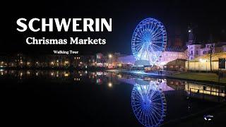 Schwerin Christmas Market 2024, Magical Night Walk in 4K | Germany’s Winter Wonderland‍