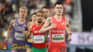 Jakob Ingebrigtsen takes 1500m-3000m DOUBLE at World Indoor Championships | NBC Sports