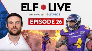 ELF Live EP26: Week 5 Preview and Live Interview with WR Jordan Bouah presented by Euronics