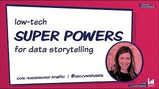 Low-tech planning for data storytelling