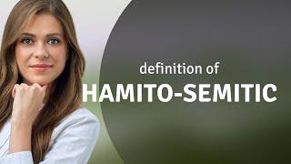 Hamito-semitic — HAMITO-SEMITIC definition