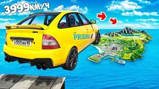 КАК ДАЛЕКО ЧИТ ТАЧКА УЛЕТИТ С ОГРОМНОГО ТРАМПЛИНА В ГТА 5 МОДЫ? ОБЗОР МОДА В GTA 5