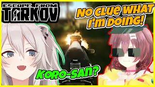 [Hololive] Botan Guides a Noise-Canceled Korone Through Tarkov! BotaKoro Collab Highlights!