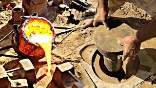 How sand casting in foundry - pump bearing housing casting