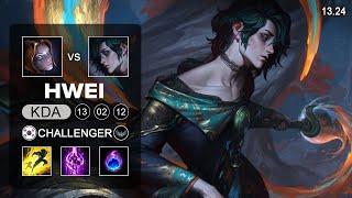 Hwei vs Orianna Mid - KR Challenger - Patch 13.24 Season 13