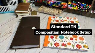 STANDARD TN COMPOSITION NOTEBOOK SETUP | From Cut To Finish | Chatty Video