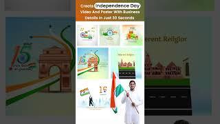 Create now 15th August Poster with Festival Poster Maker App - Independence Day Poster and Videos