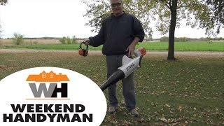 #StihlUSA BGA85 Blower In Action demonstration | The Weekend Handyman