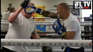 SIGN HIM UP! IFLTV'S ANDREW McCART TRIES TO SMASH THE PADS & PUT THROUGH HIS PACES WITH BILLY NELSON