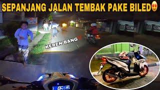 SERUNYA TEST LAMPU BILED NEMBAKIN ORANG || VARIO 125 BIKIN SILAU JALANAN‼️