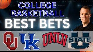 Thursday College Basketball Picks | Oklahoma vs Kentucky | UNLV vs Utah State | CBB Bets 3/13/25