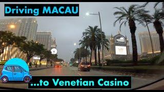 Driving in Macau to the Venetian Casino (by CAR)