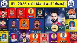 IPL 2025 Auction All sold players List,Team,Price | IPL नीलामी में कौन खिलाड़ी कितने करोड़ का बिका