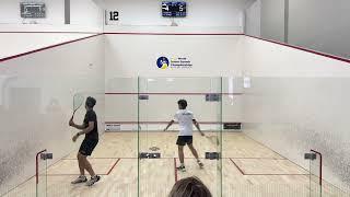 World Squash Junior Championship 2024 - Huzaifa Ibrahim vs. Harith Danial Jefri - game 2