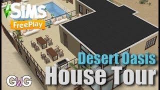 The Sims Freeplay- Desert Oasis House Tour