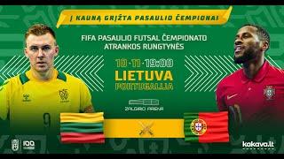 FIFA pasaulio futsal čempionato atranka: Lietuva – Portugalija