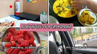 A Day in life of A CAT ASPIRANT | HUSTLE VLOG| Vaccination and its after effects||#cat #mba