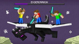 We BEAT The Squid Island ENDER DRAGON In Minecraft!