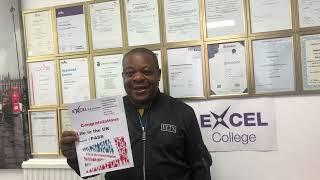 Excel College Congratulate our Student for passing his LIFE IN THE UK TEST ON 03.03.22