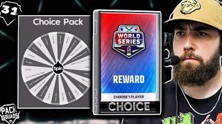 HUGE WHEEL SPINS & OUR WORLD SERIES GAME! Pack Squads #31 MLB The Show 25