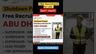 FREE jobs in UAE, latest jobs in dubai, UAE jobs 2024 #gulfjobs #dubai