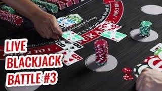 LIVE BLACKJACK Battle $1,500 바이인 - David Vs. 티미 Ep.3
