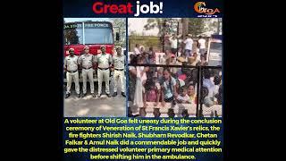 A volunteer at Old Goa felt uneasy during the conclusion ceremony of Veneration