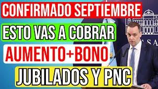 Nuevo BONO Y AUMENTO CUANTO COBRO Jubilados y Pensinados +ANSES+AUMENTO+BONO