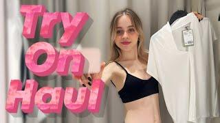 [4K] Transparent Try on Haul | No Bra Whith Raychel