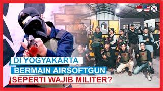 [Korean] Playing AirsoftGun Game in Yogyakarta Indonesia [KOR-EN-IND SUB]