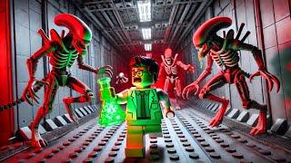 Lego Escape Alien: Scientist Trapped in Chase for Survival