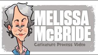 Caricature Process Melissa McBride (The Walking Dead) #processvideo #caricature