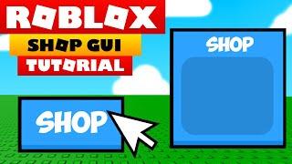 Roblox Studio Tutorial - HOW TO MAKE A WORKING SHOP GUI