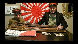 removing handle of Japanese katana sword. 日本刀の持ち手