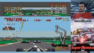 SUPER MONACO GP (Megadrive) - La trayectoria de un piloto F1 hace 30 años || GAMEPLAy en Español