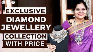 Diamond Jewellery with price | diamond Bridal Jewellery | Telangana Pilla | necklace | earrings