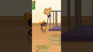 SIMBA vs CYBER-SIMBA!  #simbochka #simba #animation #cat