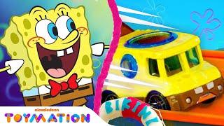 SpongeBob Toy Cars Super Speed RACE in Bikini Bottom!  | Toymation